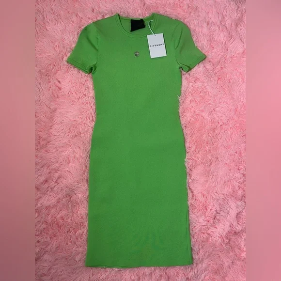 strapless open back dress Elena V-Neck Lapel Plaid Dress, Green / Xs main image 1